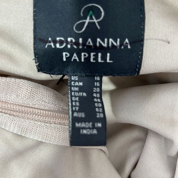 Adrianna Papell for Anthropologie Rosie off shoulder back slit sequined gown New - Picture 9 of 10